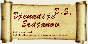 Đenadije Srđanov vizit kartica